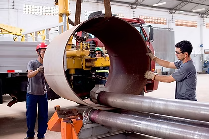 Parque fabril METALPAR — Corte a plasma CNC de alta precisão