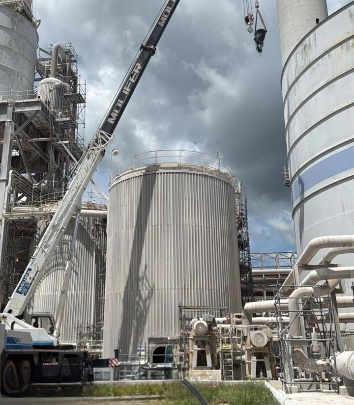 Parque fabril METALPAR — Manutenção industrial em silos e tubulações